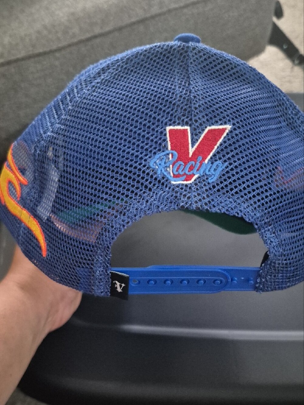 Valabasas Racing Blue Embroidered Racing Cap - Picture 4 of 6